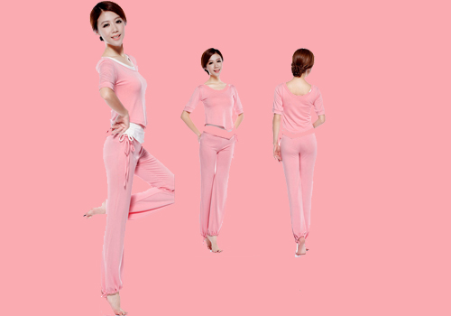 春夏兩季的新款瑜伽服三件套，全