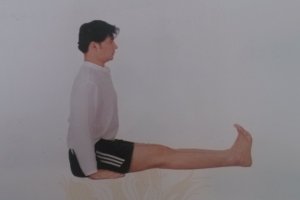 印度瑜伽美腹瑜伽—背部前屈伸展坐式