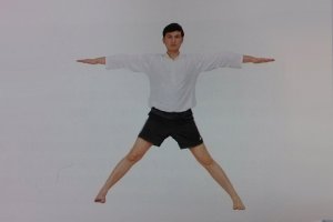 印度瑜伽纖腰瑜伽—三角扭轉(zhuǎn)伸展式