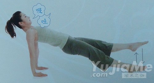 反向棒式進階動作