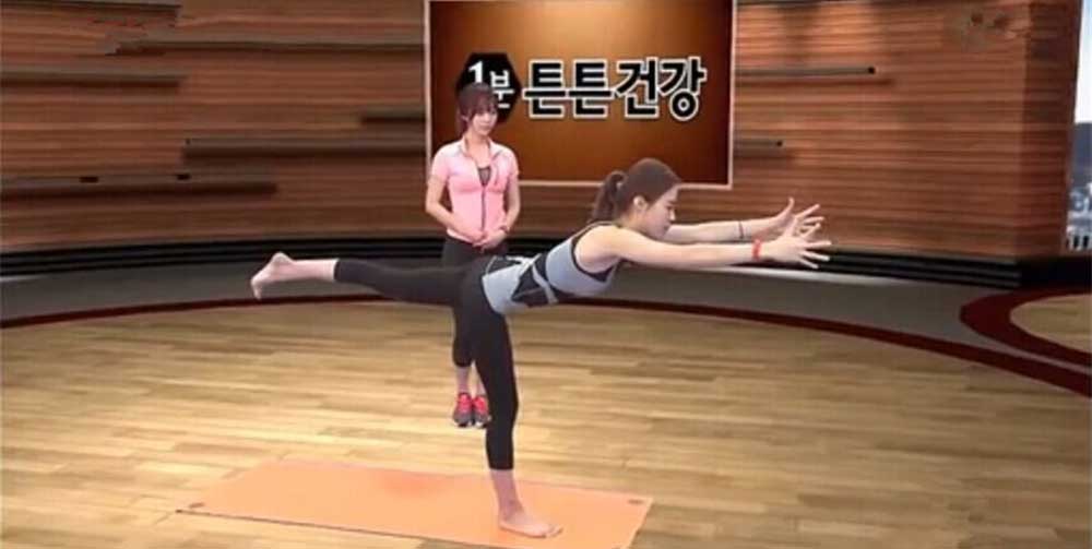 韓國(guó)美女普拉提教學(xué)第四集